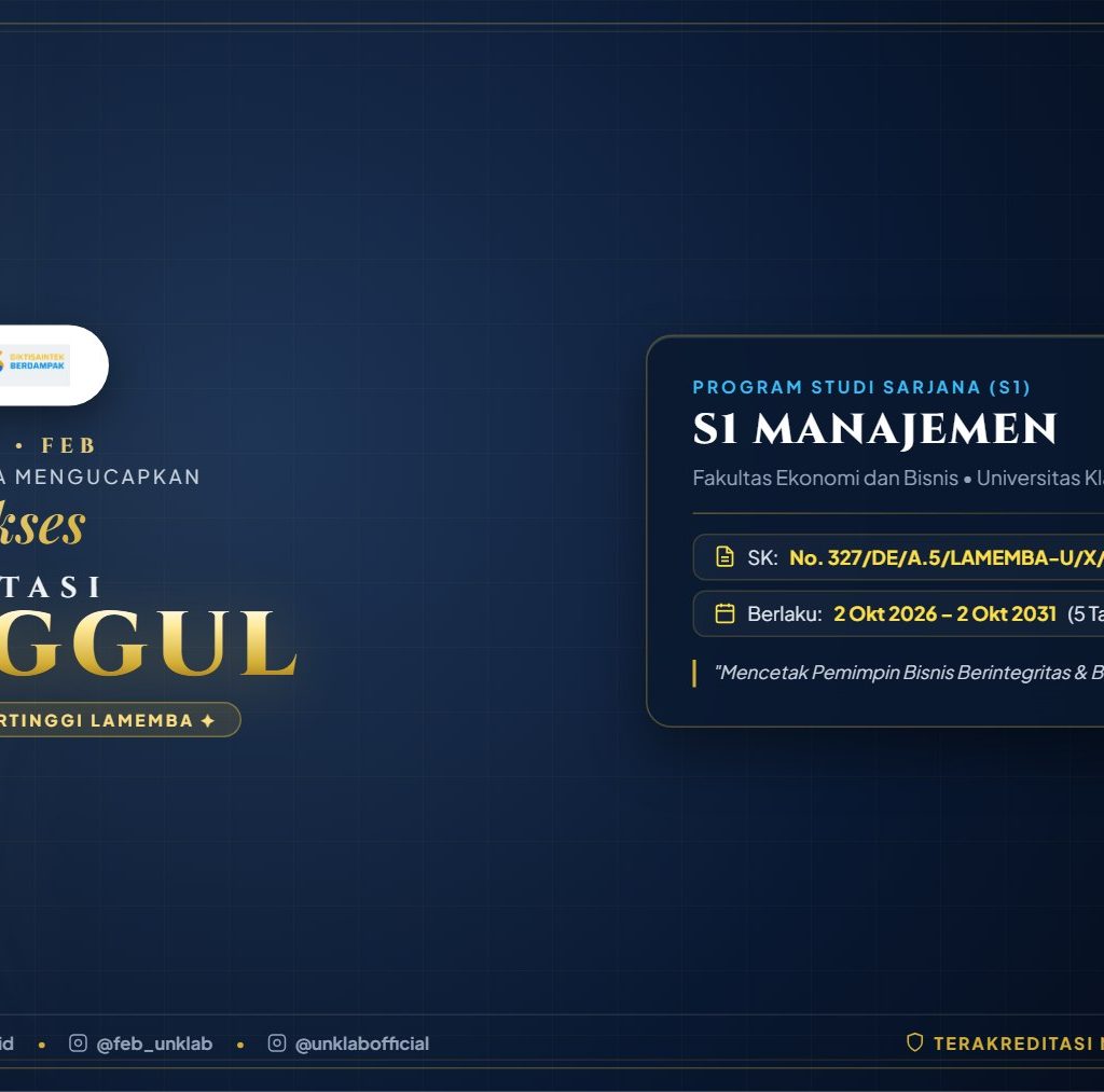 banner manajemen unggul web - FEB UNKLAB